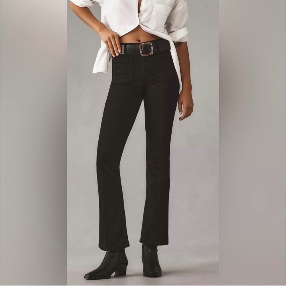 MOTHER Black Boot Cut Jeans